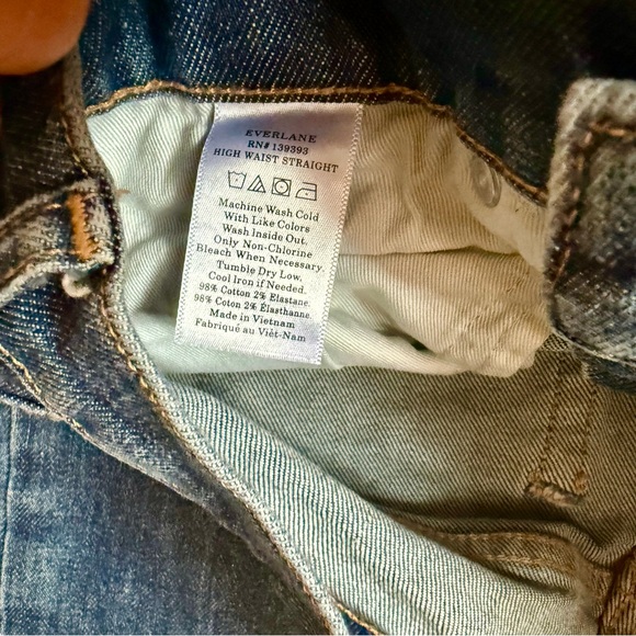 Everlane High Waist Straight Ankle Jeans Size 27 - Picture 6 of 6